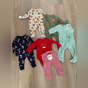 Baby Boys 6-9 Month Pajamas for Halloween and Christmas